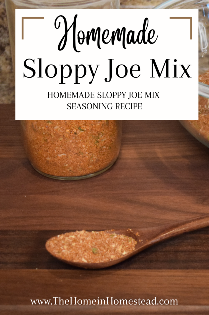 Homemade Sloppy Joe Mix