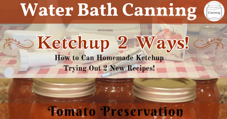 Ketchup Recipes 2 Ways! | How to Can Homemade Ketchup