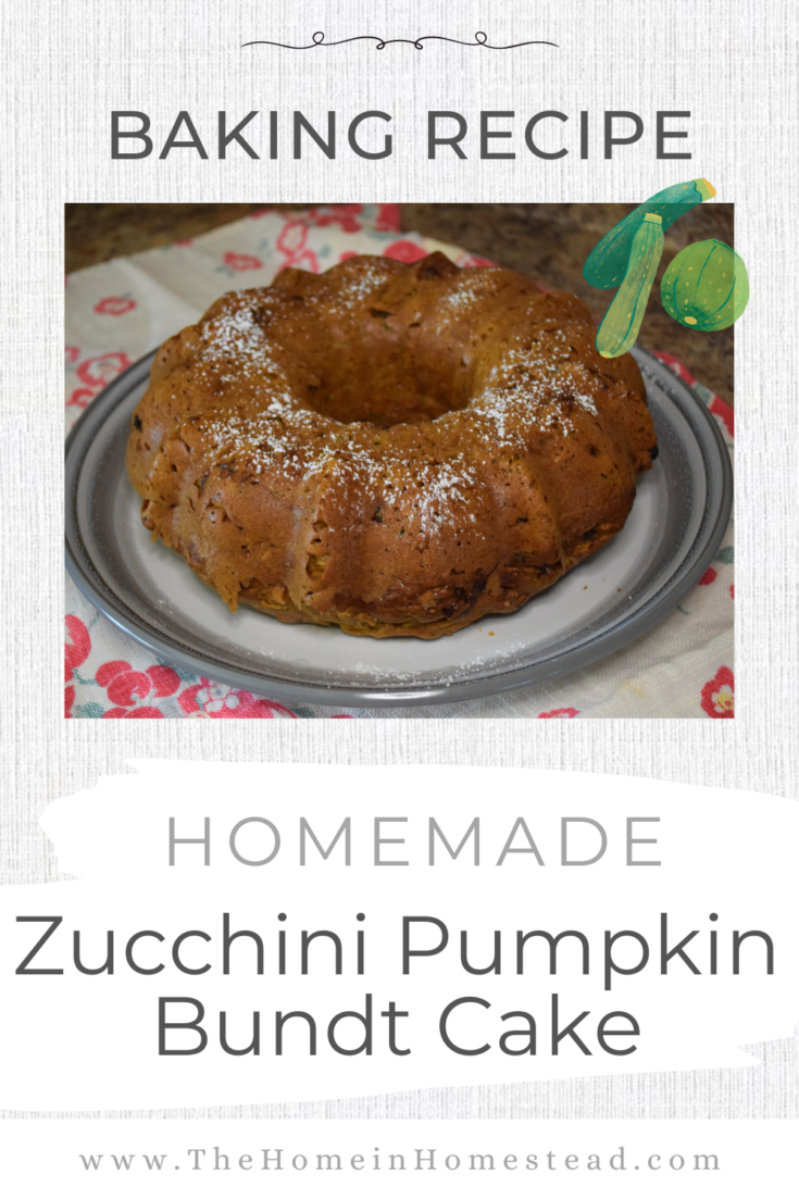 Zucchini Pumpkin Spice Bundt Cake