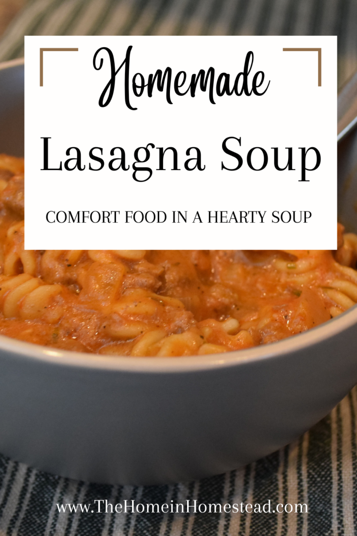 Lasagna Soup Recipe - Lasagna Soup in a Bowl