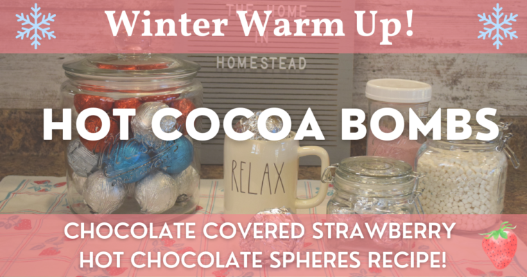 Chocolate Covered Strawberry Hot Cocoa Bombs | How to Make Hot Chocolate Spheres!