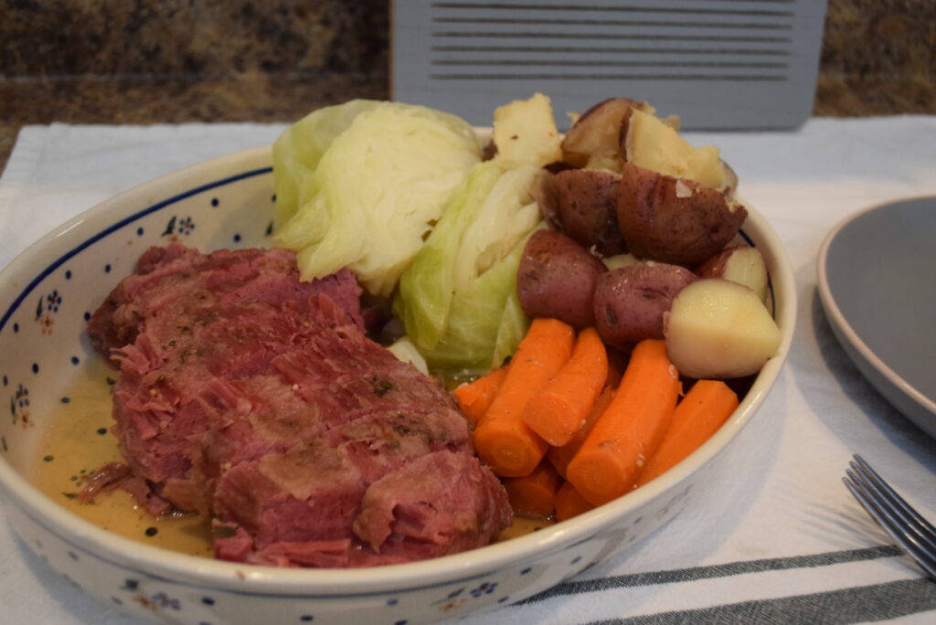 Corned Beef and Cabbage Easily Prepared in the Instant Pot