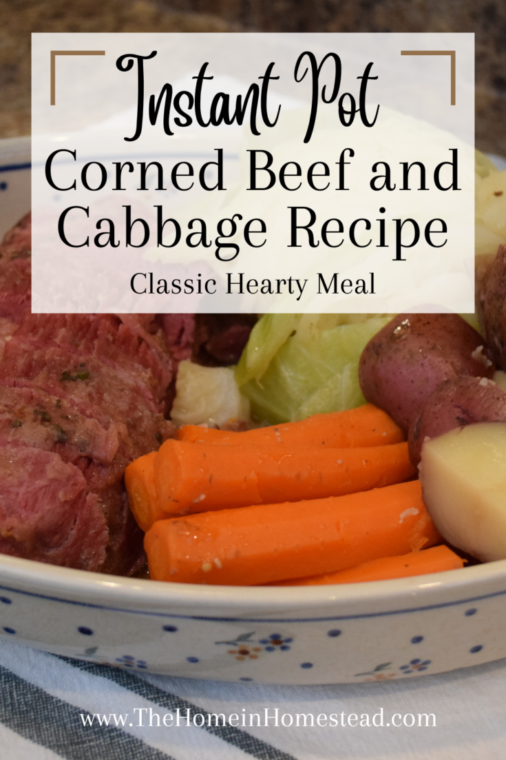 Corned Beef and Cabbage Easily Prepared in the Instant Pot Recipe