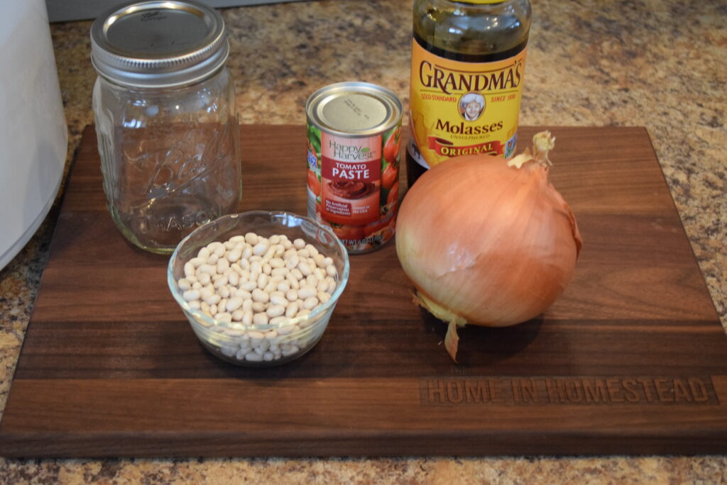 Homemade Baked Beans Ingredients