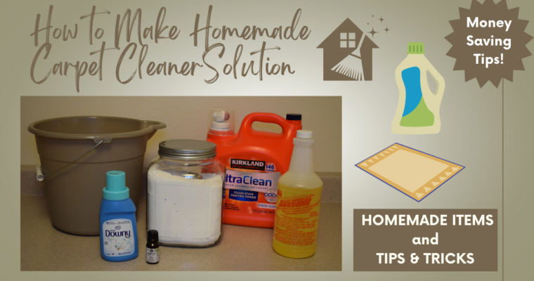 How To Make Homemade Carpet Cleaner Solution