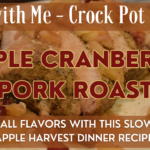 Apple Cranberry Pork Roast on a White Platter
