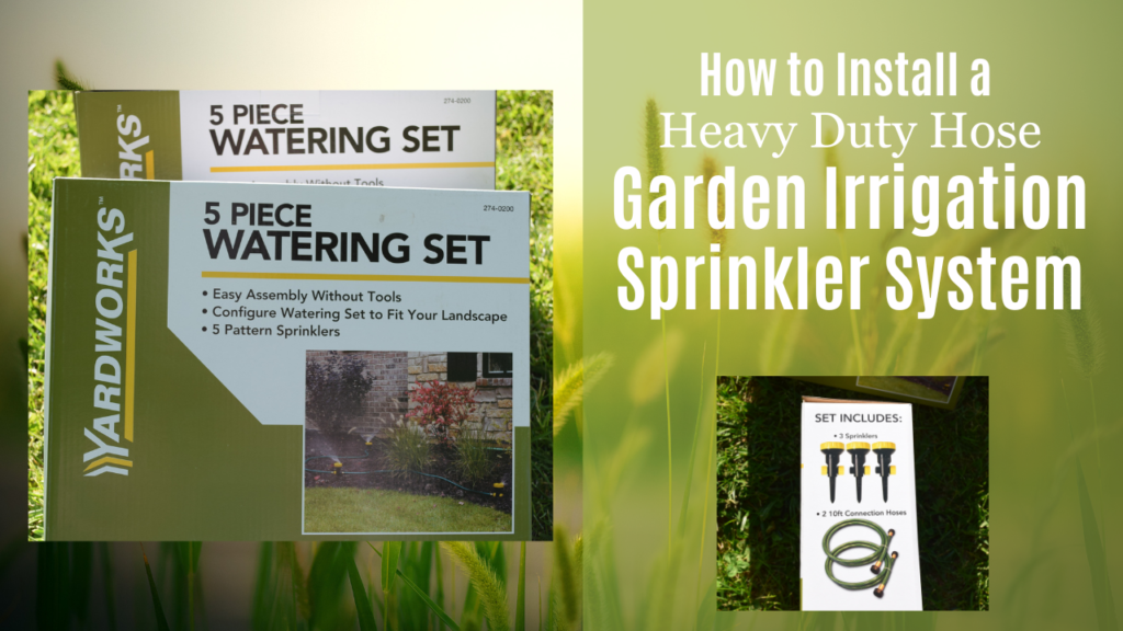 How to Install a Sprinkler Garden Irrigation System | Easy Garden ...