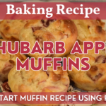 Homemade Rhubarb Apple Muffins