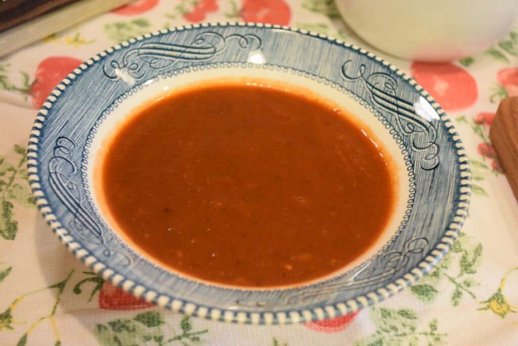 Fresh, Tart & Delicious Tomato Rhubarb Soup / Tomato Gazpacho