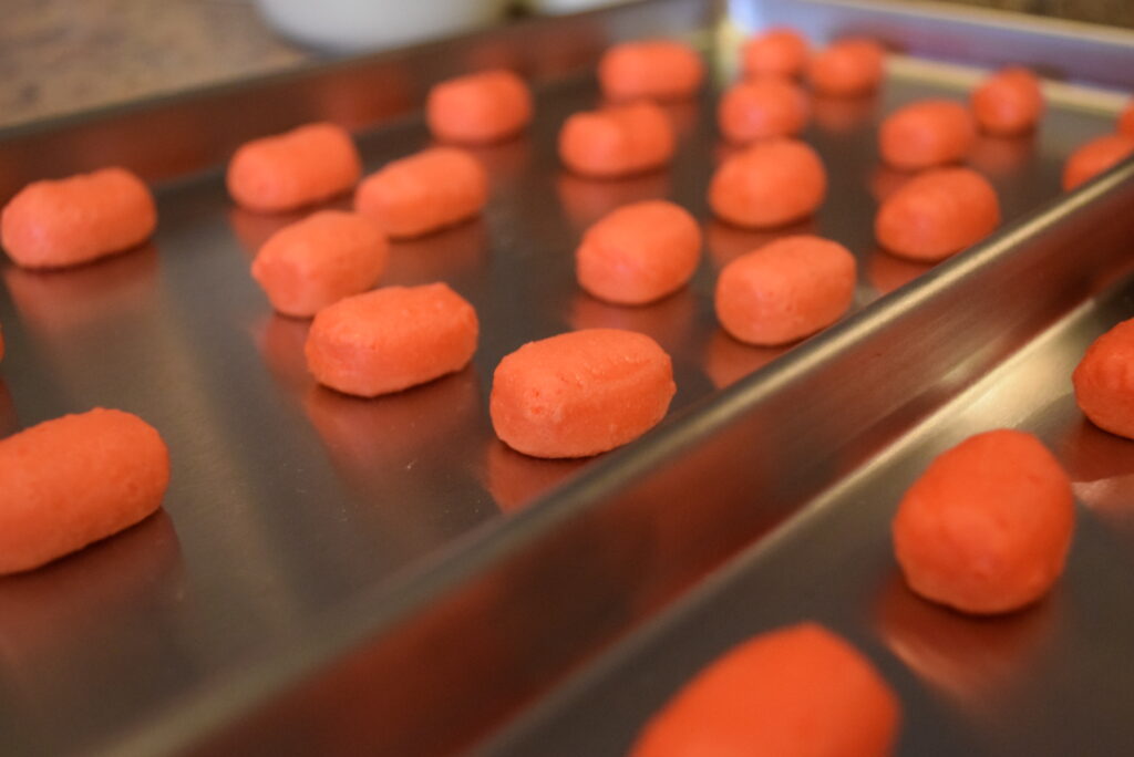 Light & Crunchy Freeze Dried Tootsie Frooties Candy on Trays