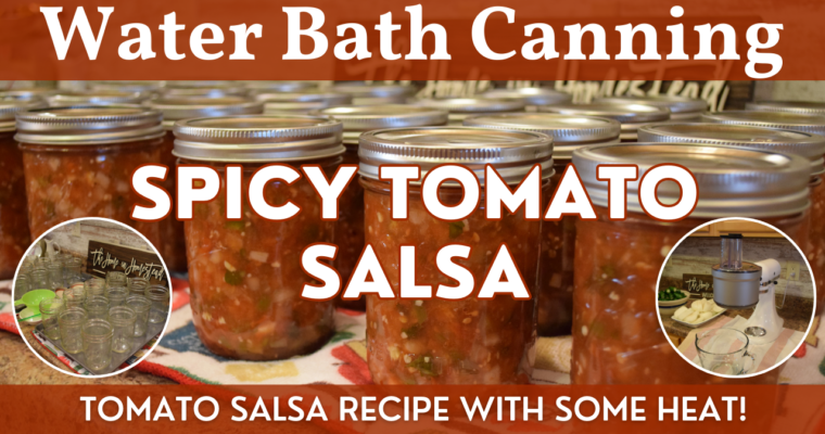 Homemade Spicy Tomato Salsa – Water Bath Canning Recipe