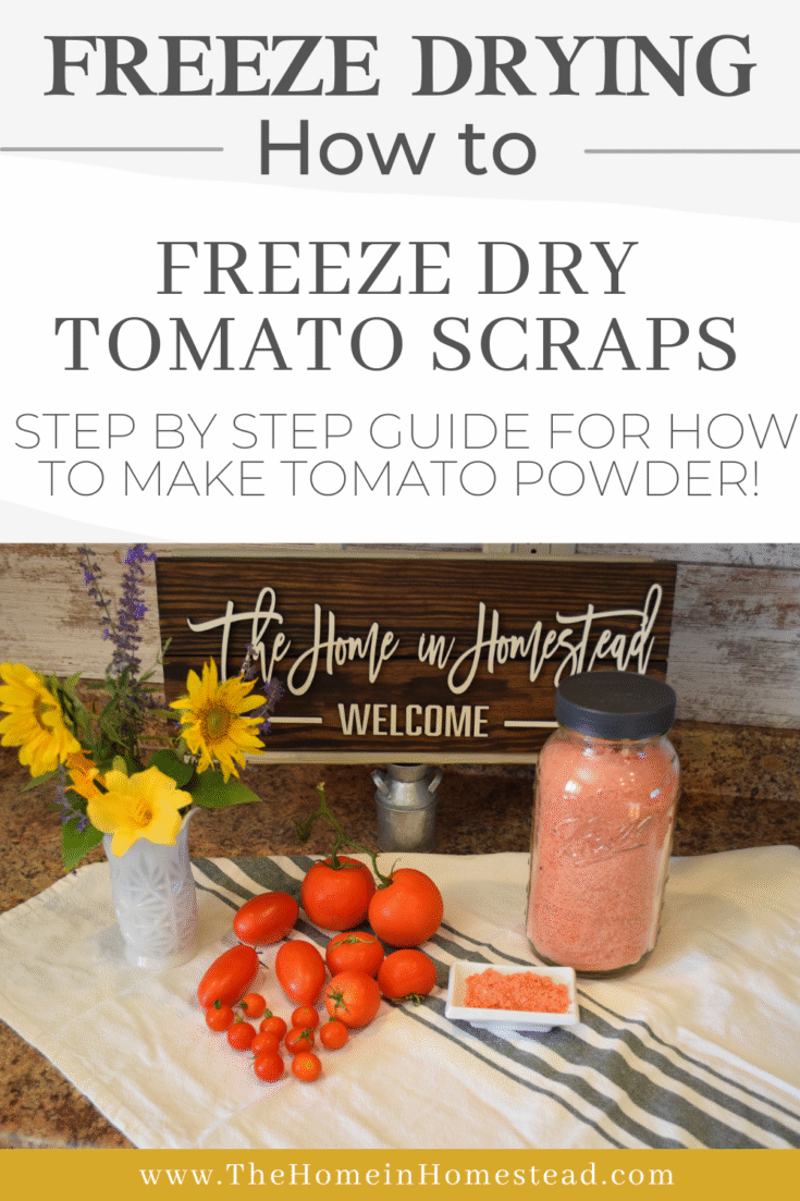 How to Freeze Dry Tomato Scraps for making Tomato Powder
