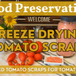Freeze Drying Tomato Scraps for making Tomato Powder