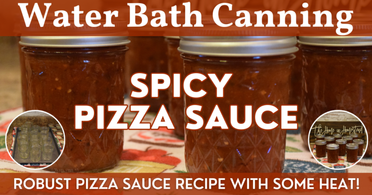Spicy Pizza Sauce | Homemade Pizza / Marinara Sauce – Water Bath Canning Recipe
