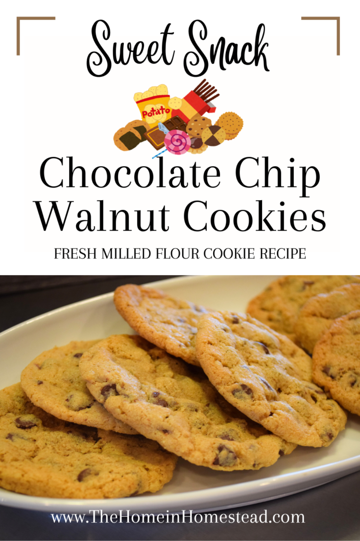 Chocolate Chip Walnut Cookies made with Fresh Milled Flour Recipe