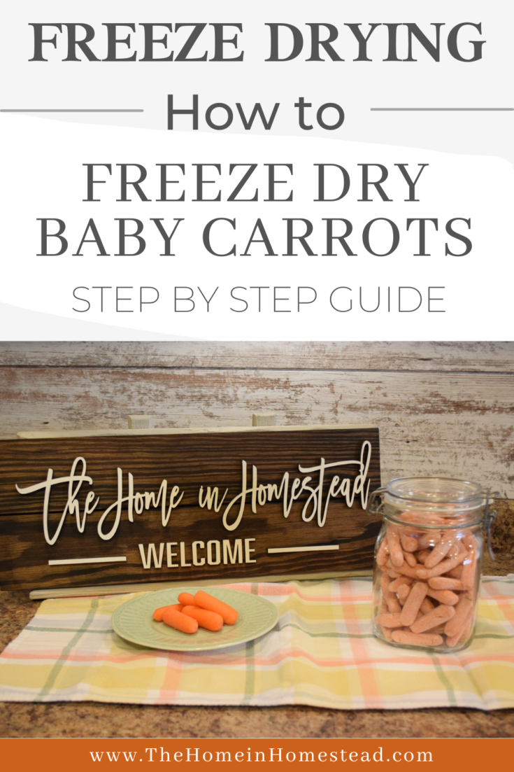 Freeze Dried Dog Treats (Baby Carrots) Step by Step Guide