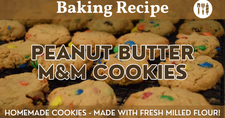 Peanut Butter M&M Cookies | Fresh Milled Flour Recipe