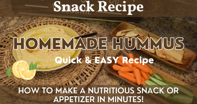 Homemade Hummus Recipe | Make a Nutritious & Delicious Snack in Minutes! | From Scratch Recipe