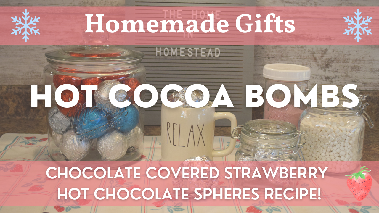 Chocolate Covered Strawberry Hot Cocoa Bombs | How to Make Hot Chocolate Spheres!