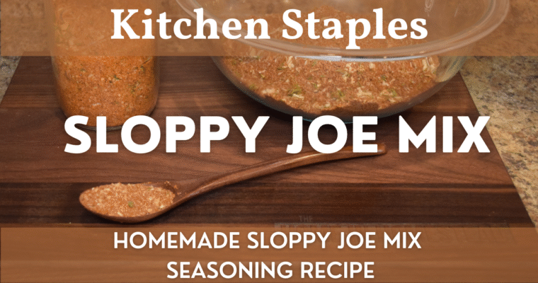 Homemade Sloppy Joe Seasoning Mix