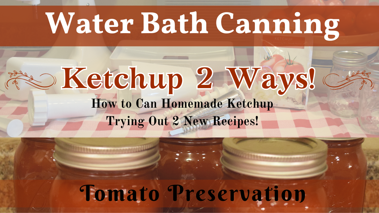 Ketchup Recipes 2 Ways! | How to Can Homemade Ketchup