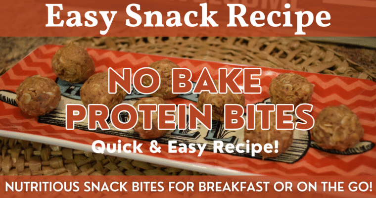 No Bake Protein Bites | Homemade Breakfast & Snack Recipe – Only 6 Ingredients!