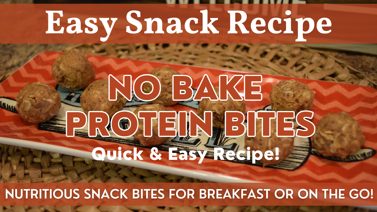 No Bake Protein Bites | Homemade Breakfast & Snack Recipe – Only 6 Ingredients!