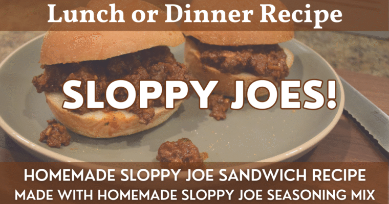 Homemade Sloppy Joe Sandwich Recipe | For Quick & Easy Sloppy Joes!
