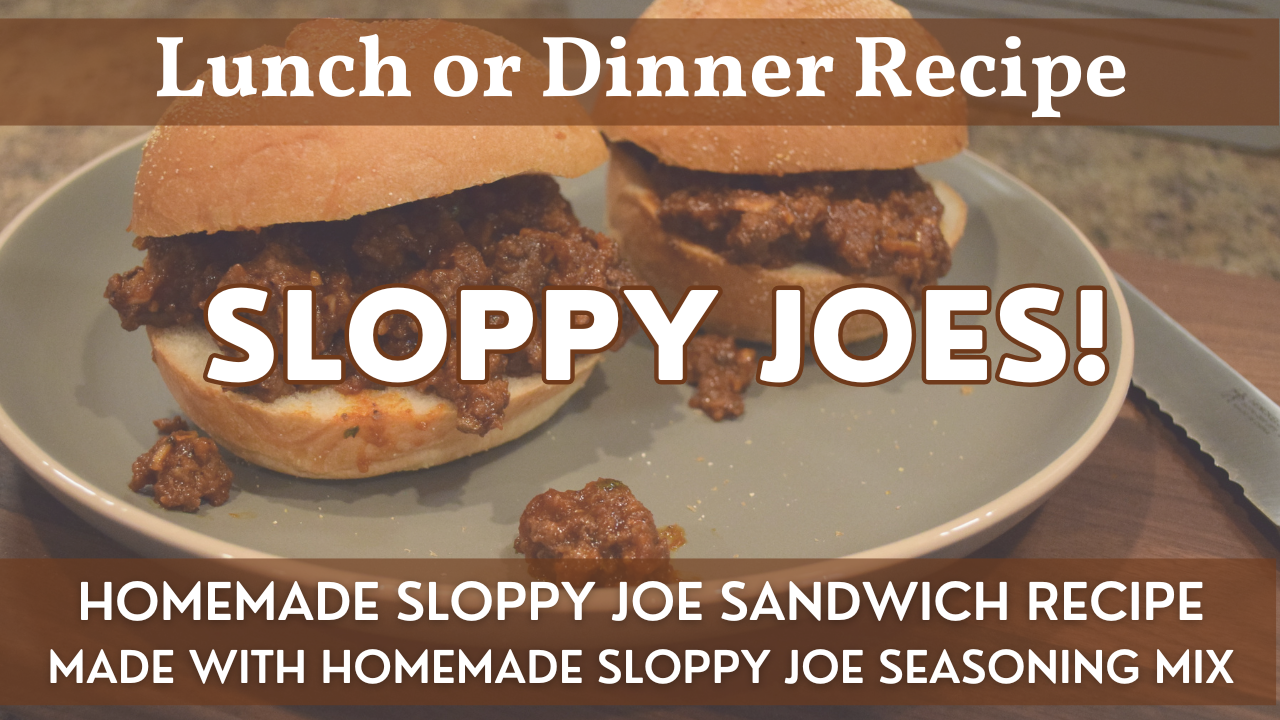 Homemade Sloppy Joe Sandwich Recipe | For Quick & Easy Sloppy Joes!