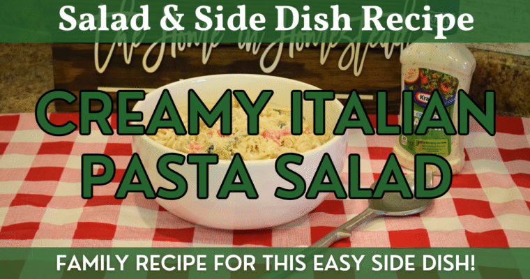 Creamy Italian Pasta Salad | Quick & EASY Recipe