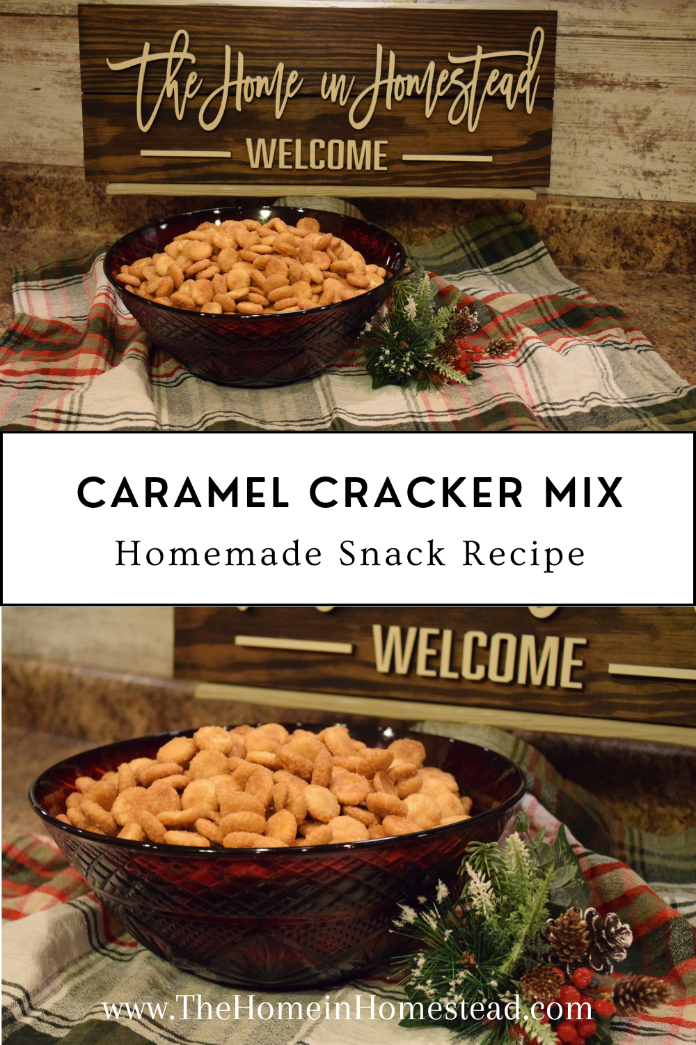 Caramel Cracker Snack Mix Recipe