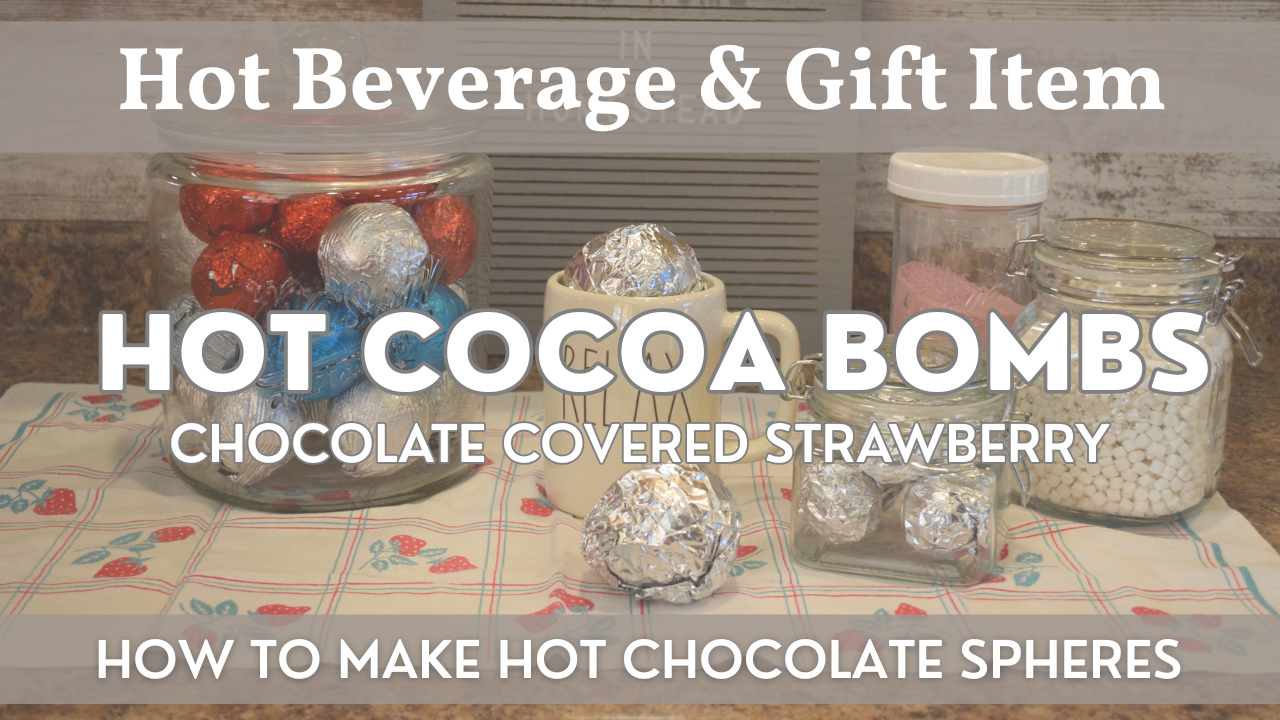 Chocolate Covered Strawberry Hot Cocoa Bombs | How to Make Hot Chocolate Spheres!