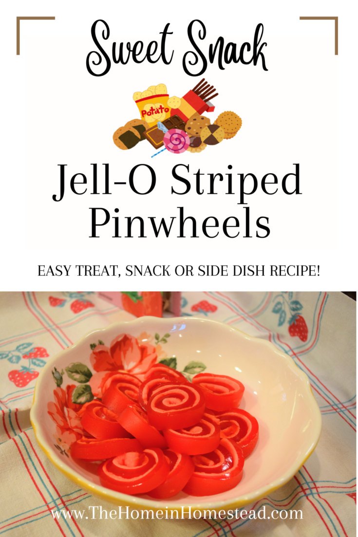 Jell-O Striped Pinwheels in a bowl